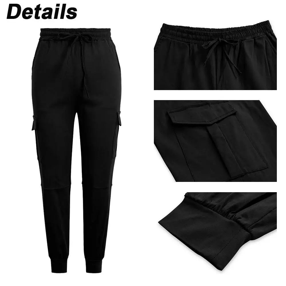 Cargo Pants for Women Clothing 2024 Vintage Solid High Waist Baggy Long Trousers Female Y2K Clothes Sweatpants Streetwear Pant