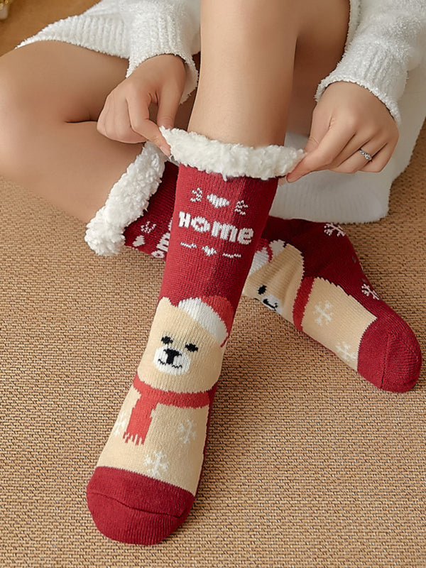 Christmas Floor Socks Home Sleep Slippers Socks